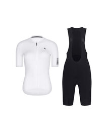 RIVANELLE Cycling short sleeve jersey and shorts - VICTORIOUS LADY - white/black